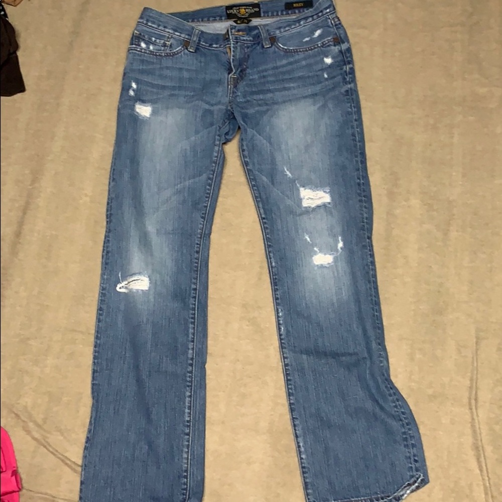 Lucky brand Riley distressed jeans